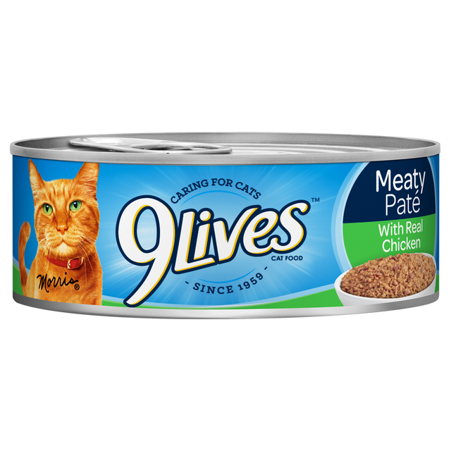 9Lives Meaty Pate with Chicken 6/5.5 oz