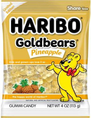 Haribo Peg Bag - Pineapple Gold Bears 12/4 oz