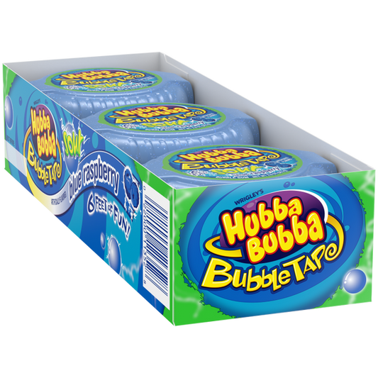 Hubba Bubba Bubble Tape Gum Blue Raspberry 12 ct