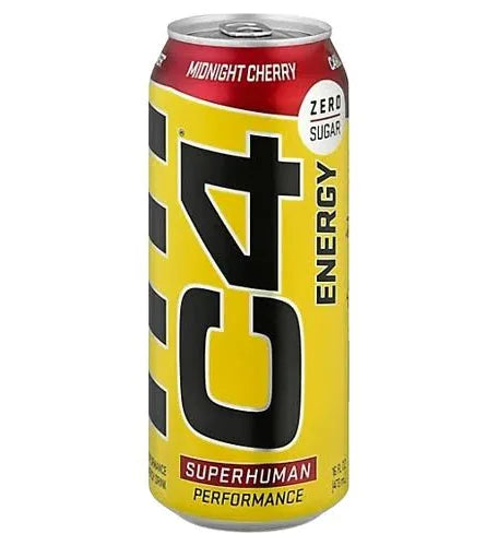 C4 Performance Energy Drink – Carbonated – Midnight Cherry- 12/16oz
