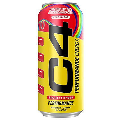 C4 Performance Energy Drink – Carbonated – Cosmic Rainbow - 12/16oz