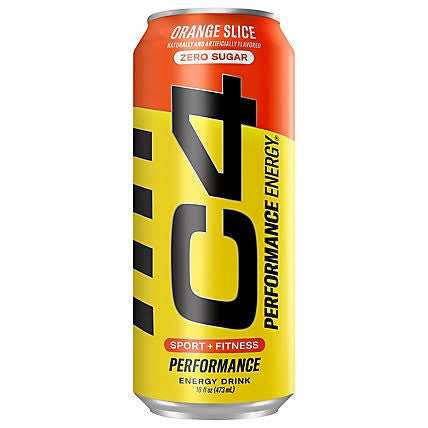 C4 Performance Energy Drink – Carbonated – Orange Slice - 12/16oz
