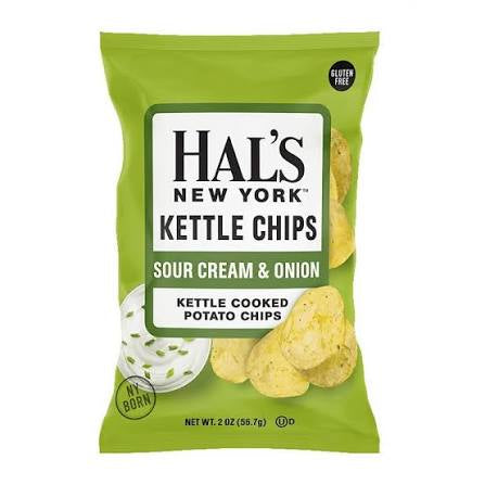 Hal’s Kettle Chips Sour Cream & Onion 24/2oz