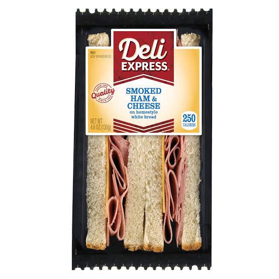 Deli Express Smoked Ham & Cheese Sandwich Wedge 4.6oz