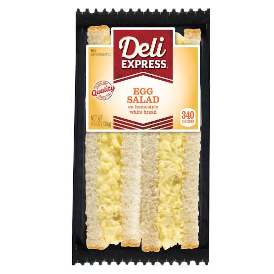 Deli Express Egg Salad Sandwich Wedge 4.8oz