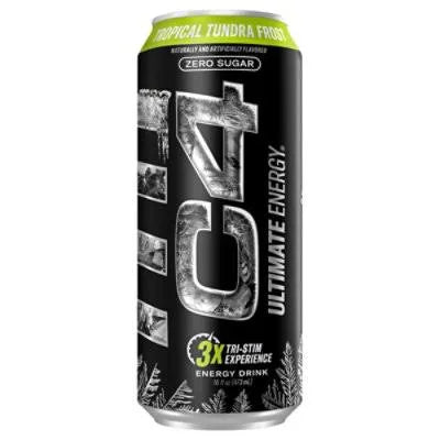 C4 Performance Energy Drink – Carbonated - Tropical Tundra Frost - 12/16oz