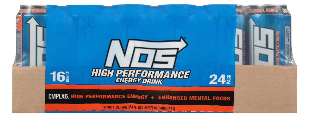 NOS High Performance Energy Drink, 16 fl. oz., 24 pk.