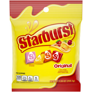 Starburst Peg Bag - Original Chews 12/7.2 oz