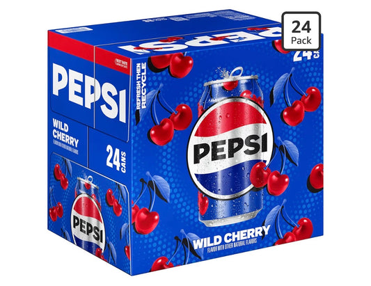 Wild Cherry Pepsi Can 24/12 oz