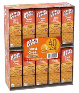 Lance ToastChee Cheddar Cheese, 1.41 oz., 40 pk.