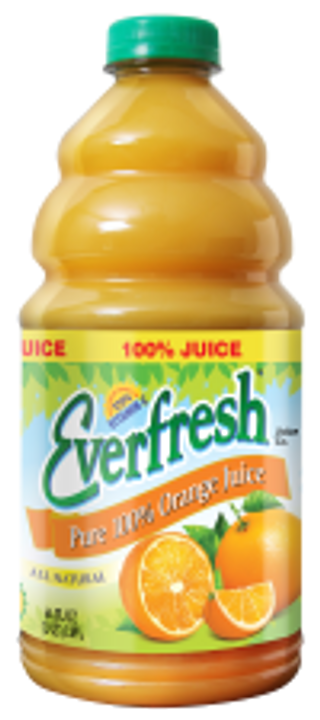 Everfresh Orange Juice 6/64 oz