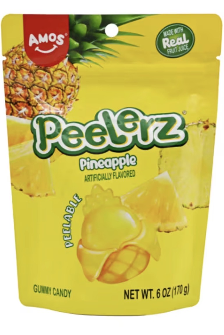 Peelerz - Peelable Gummy Pineapple Flavor - 12/6oz
