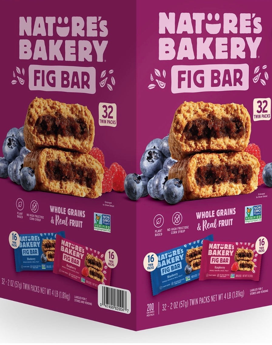 Nature's Bakery Fig Bars, Variety Pack, 2 oz., 32 ct.