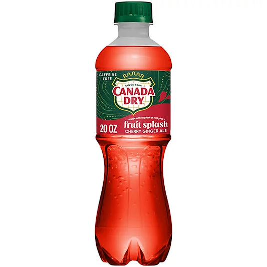 Canada Dry Fruit Splash Ginger Ale 24/20 oz