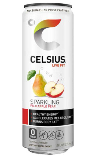 Celsius Sparkling Fuji Apple Pear 12/12 oz