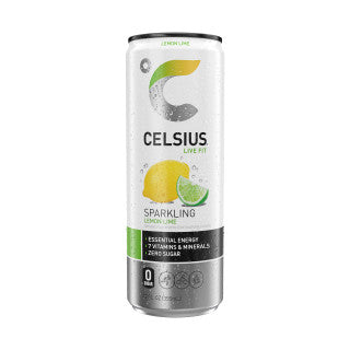 Celsius Sparkling Lemon Lime 12/12 oz
