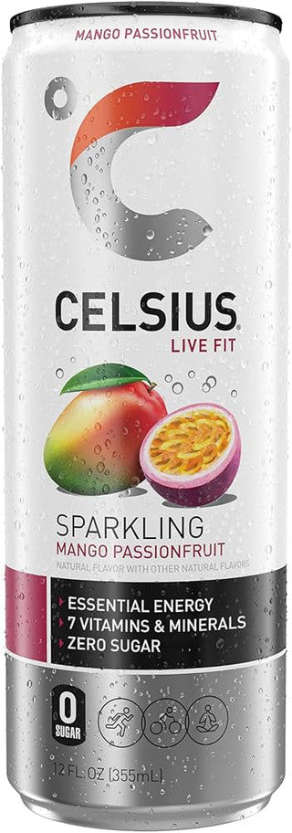 Celsius Sparkling Mango Passionfruit 12/12 oz