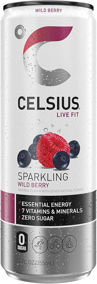 Celsius Sparkling Wild Berry 12/12 oz