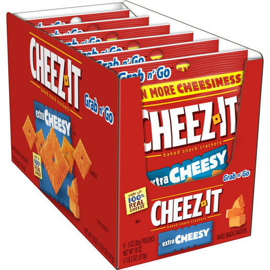 Cheez-It Peg Bag Extra Cheesy 6/3 oz