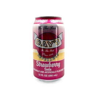 Day's Soda Strawberry 24/12 oz