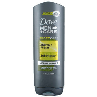 Dove Body Wash Men's Active + Fresh 6/400 mL