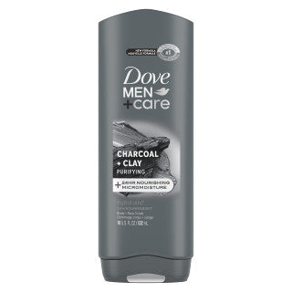 Dove Body Wash Men's Charcoal + Clay 6/400 mL