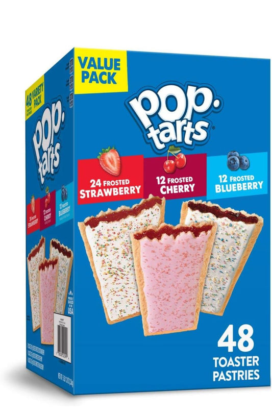 Pop-Tarts, Breakfast Toaster Pastries, Variety Pack, 48 Ct, 81.2 Oz