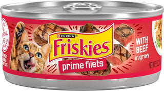 Friskies Prime Fillets Beef with Gravy 24/5.5 oz