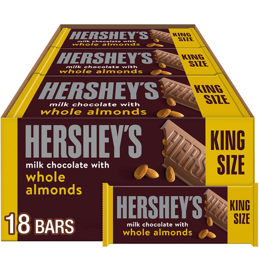 Hershey's Milk Chocolate with Almonds - King Size - 18 count