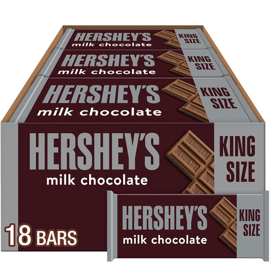 Hershey's Milk Chocolate King Size Candy Bars - 18 count