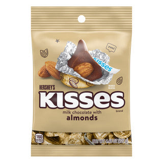 Hershey's Peg Bag Kisses with Almonds 12/4.48 oz