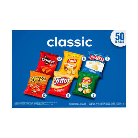 Frito-Lay Classic Mix Variety Pack Chips, 50 pk.