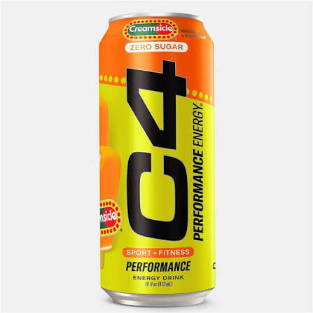 C4 Performance Energy Drink – Carbonated – Creamsicle-  12/16oz