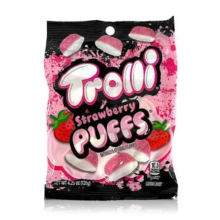 Trolli Peg Bag - Strawberry Puffs 12/4.25 oz