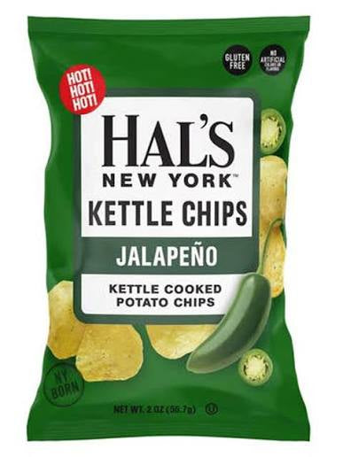 Hal’s Kettle Chips Jalapeno 24/2oz