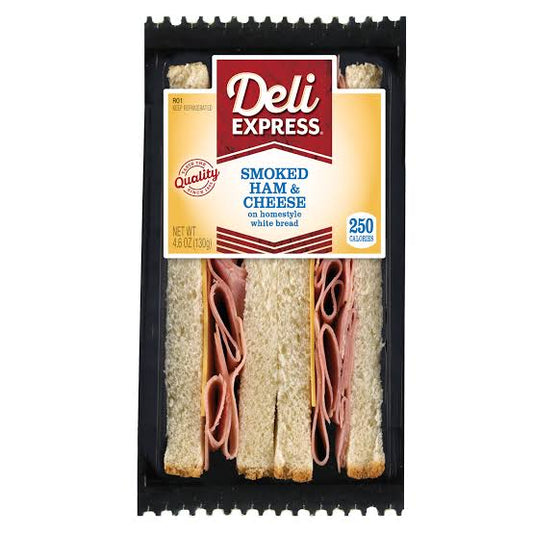 Deli Express Smoked Ham & Cheese Sandwich Wedge 4.6oz