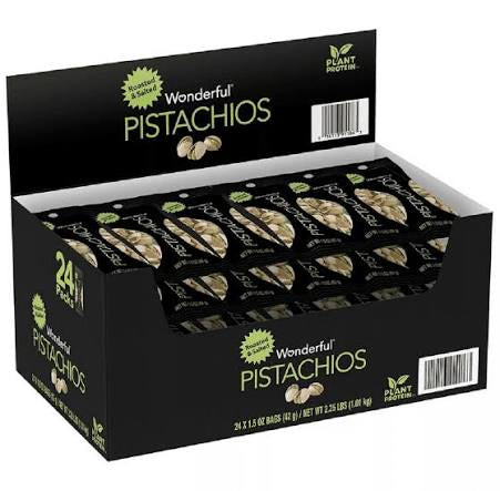 Pistachios Roasted & Salted 1.5oz 24ct