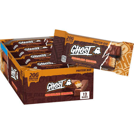 Ghost Chocolate Caramel Protein Bar 12ct