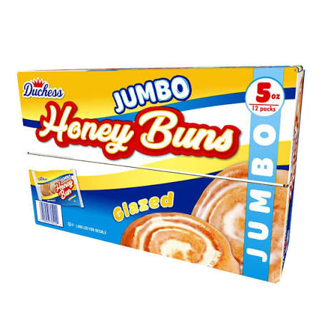 Duchess Jumbo Glazed Honey Buns 5oz
