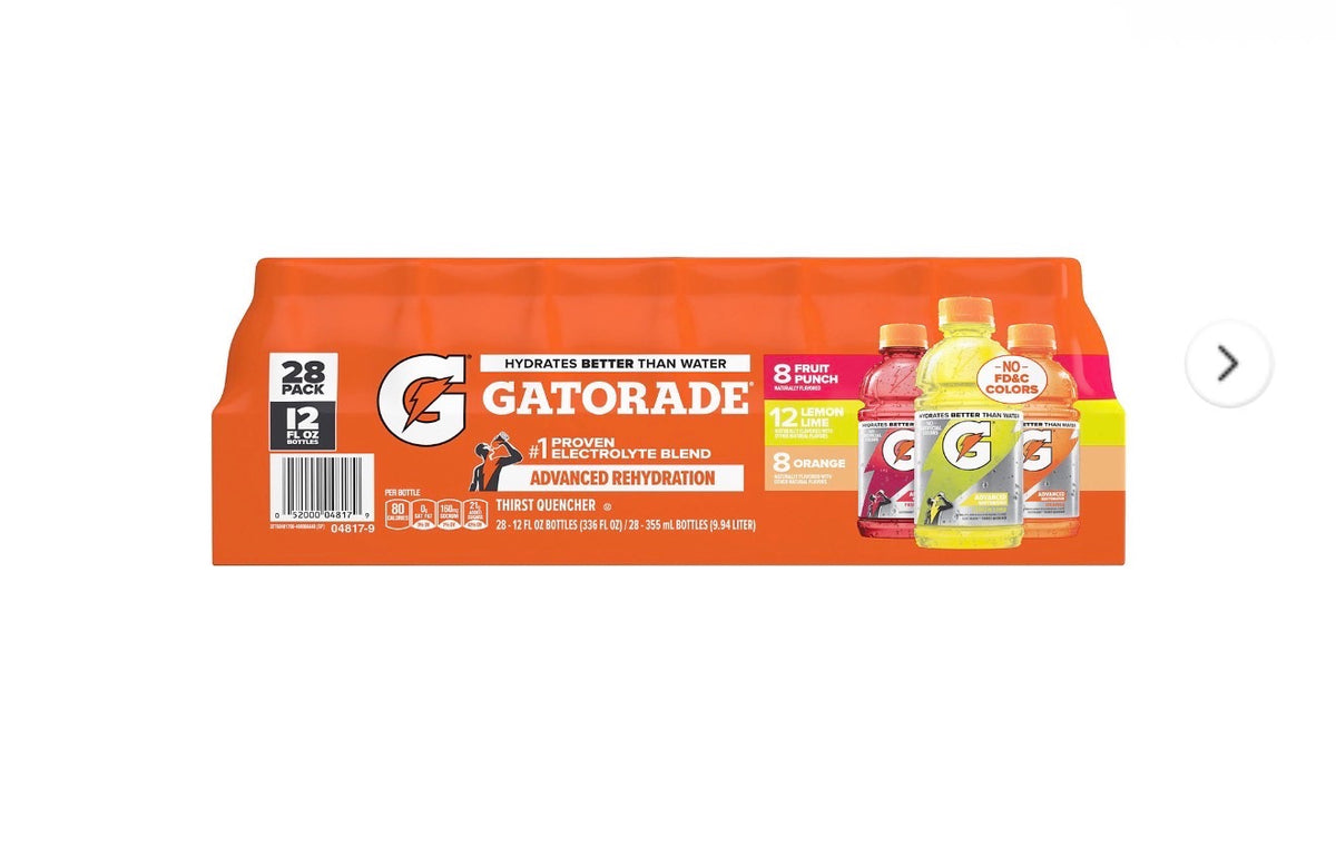 Gatorade Sports Drink Core Variety Pack 12oz/28ct