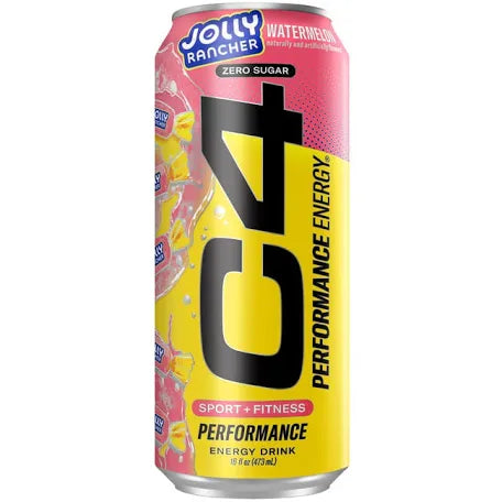 C4 Performance Energy Drink – Carbonated – Jolly Rancher Watermelon -  12/16oz