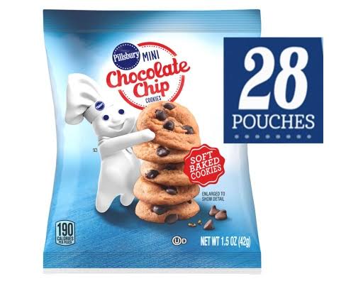Pillsbury Soft Baked Mini Chocolate Chip Cookies, 1.5 oz., 28 pk.