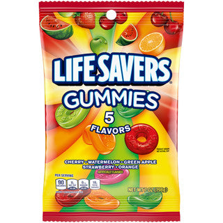 Lifesavers Peg Bag - 5 Flavor Gummies 12/7 oz