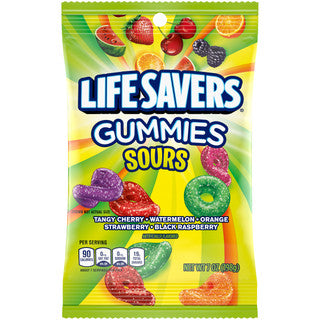 Lifesavers Peg Bag - Sours Gummies 12/7 oz