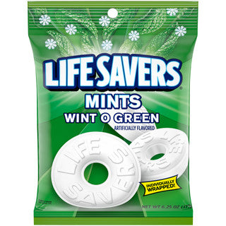 Lifesavers Peg Bag - Wint-O-Green Mints 12/6.25 oz