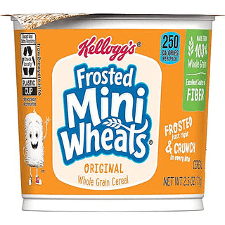 Kellogg's Frosted Mini Wheats Cereal Cup 6 ct