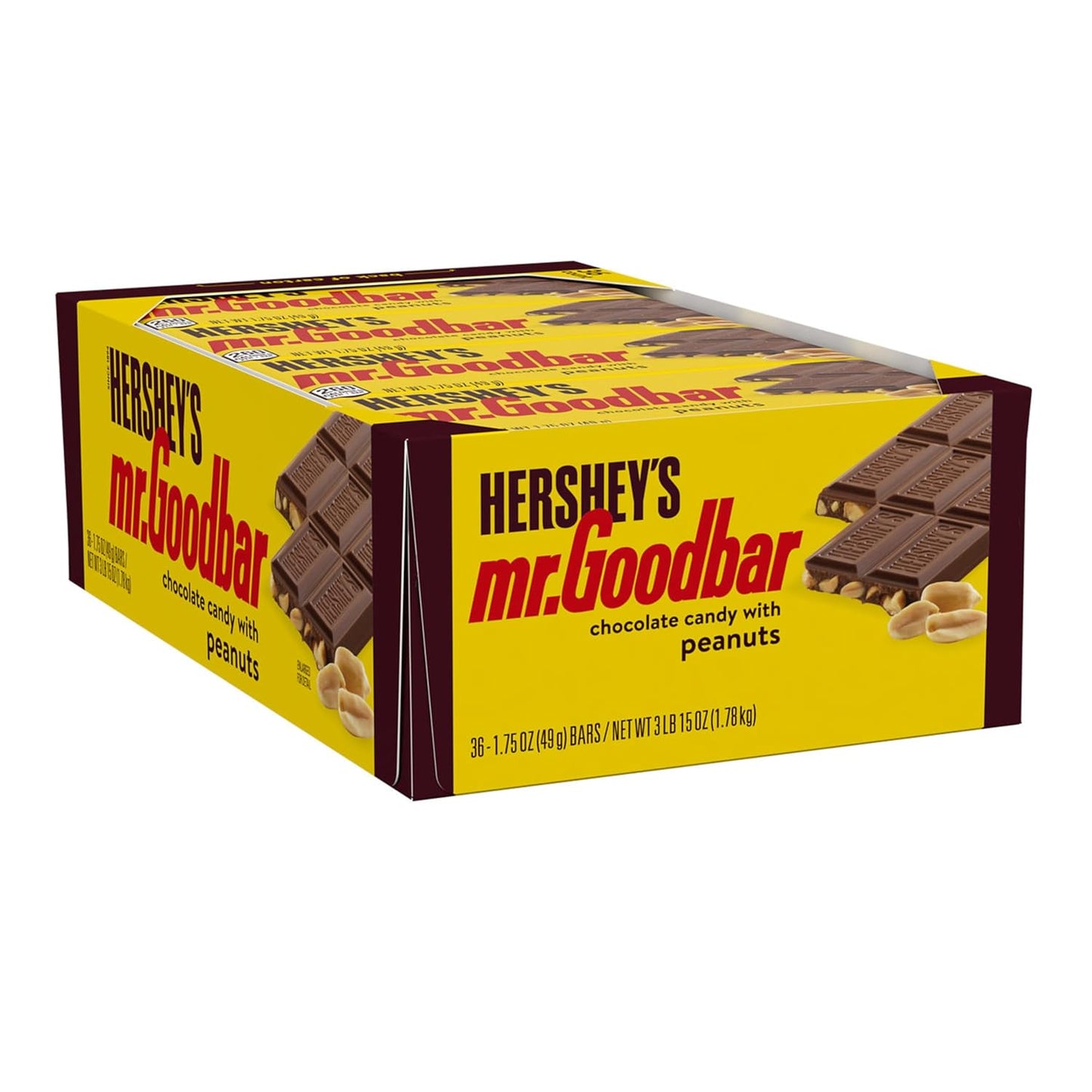 HERSHEY'S MR. GOODBAR Chocolate with Peanuts Candy Bars