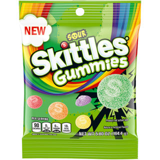 Skittles Peg Bag - Sour Gummies 12/5.8 oz
