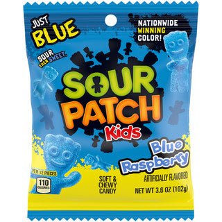 Sour Punch Peg Bag - Blue Rapberry Bites 12/5 oz