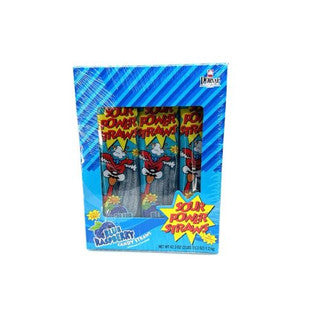 Sour Power Straws Blue Raspberry 24 ct